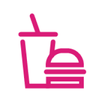 Sharing food and beverage icon